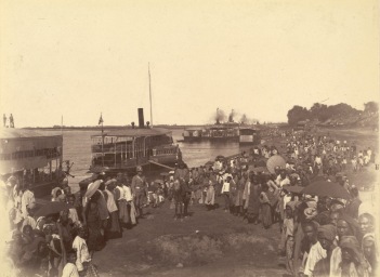 British forces arriving at Mandalay in 1885