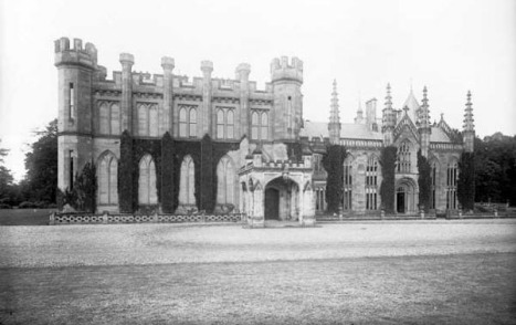 Black and white photo of Crawford Priory